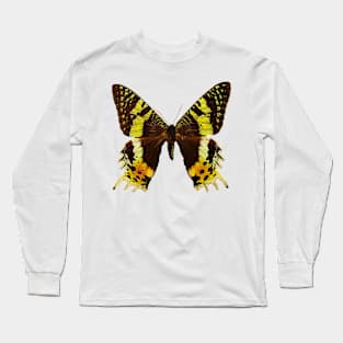 Beautiful Madagascan sunset moth Long Sleeve T-Shirt